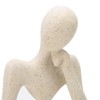 Thinker Statue Synthetic Resin Fine Polishing Unique Hollow Design Abstract