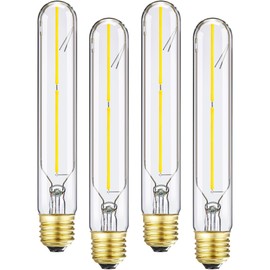 LVYE T10 LED Bulb 4W Equal E26 LED Bulb 40 Watt dimmable Neutral White 4000K E26 Edison Bulb AC120V 400lm Tubular Light Bulb T9 for Rustic Pendant,Island,Chandeliers,Wall sconces Pack of 4
