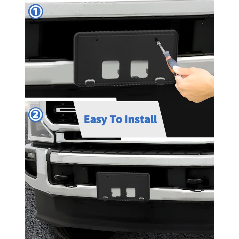 Front Bumper License Plate Frame Bracket Holder for 2020 2021