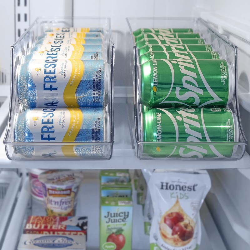 Sorbus Can Dispenser for Refrigerator - 12 Can Fridge organizer