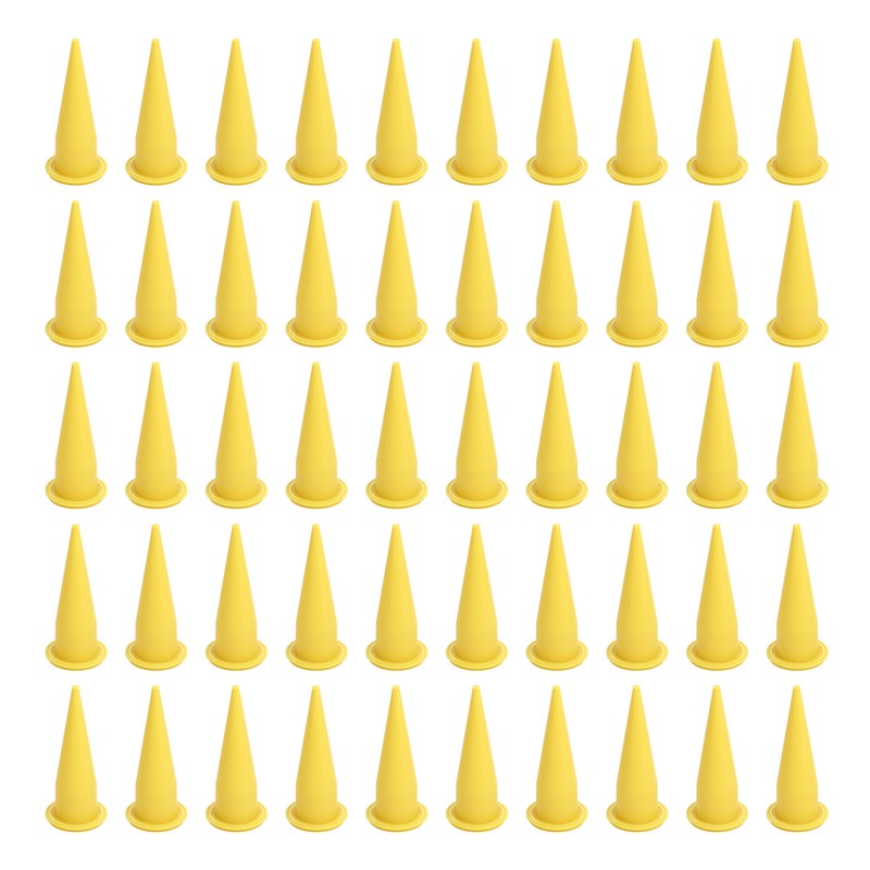 50Pcs Caulk Cone Nozzle PE Plastic Fine Tip Reusable Caulking