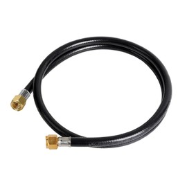 MCAMPAS Propane Hose Extension, 3/8 Inch RV Quick Connect, Gas Line for Grill, Heater, Fire Pit, Flexible Design (5 Feet)