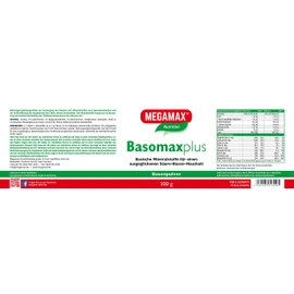 Basomaxplus - Basic Minerals for a Balanced Acid-Base Balance, 300 g, Megamax Basic & Active