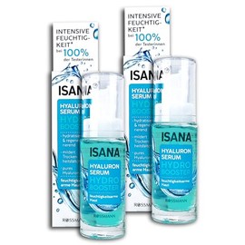 Isana Hydro Booster Hyaluronic Serum 2 x 30 ml Pack of 2