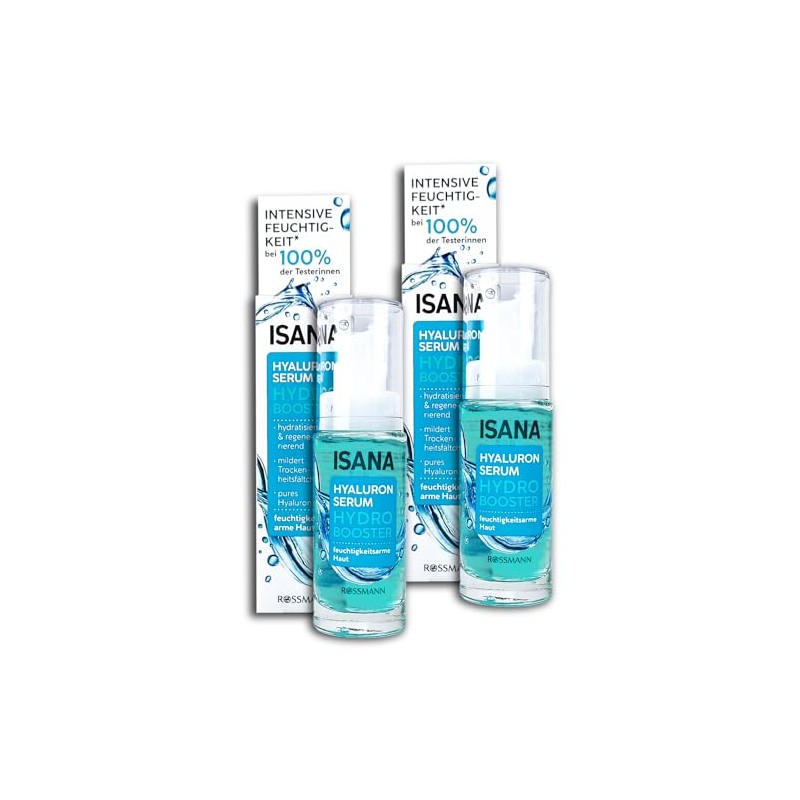 Isana Hydro Booster Hyaluronic Serum 2 x 30 ml Pack