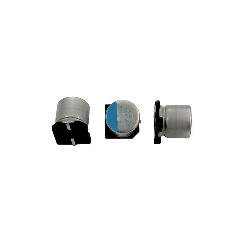 Elko Capacitor 20x Radial 330µF 6.3V SMD Electrolytic Capacitor up