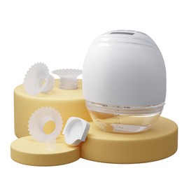 Wearable Hands Free Breast Pump - Portable Double Electric Breast Pump with Multiple Modes, Smart Display, Strong Suction, and Comfortable Flange Options