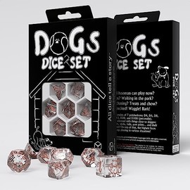 Q-Workshop QWOSDOG4 Dogs Dice Set: Bubbles (7)