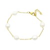 Bungsa® Women's Boho Beads and Delicate Chain Link Bracelet Made
