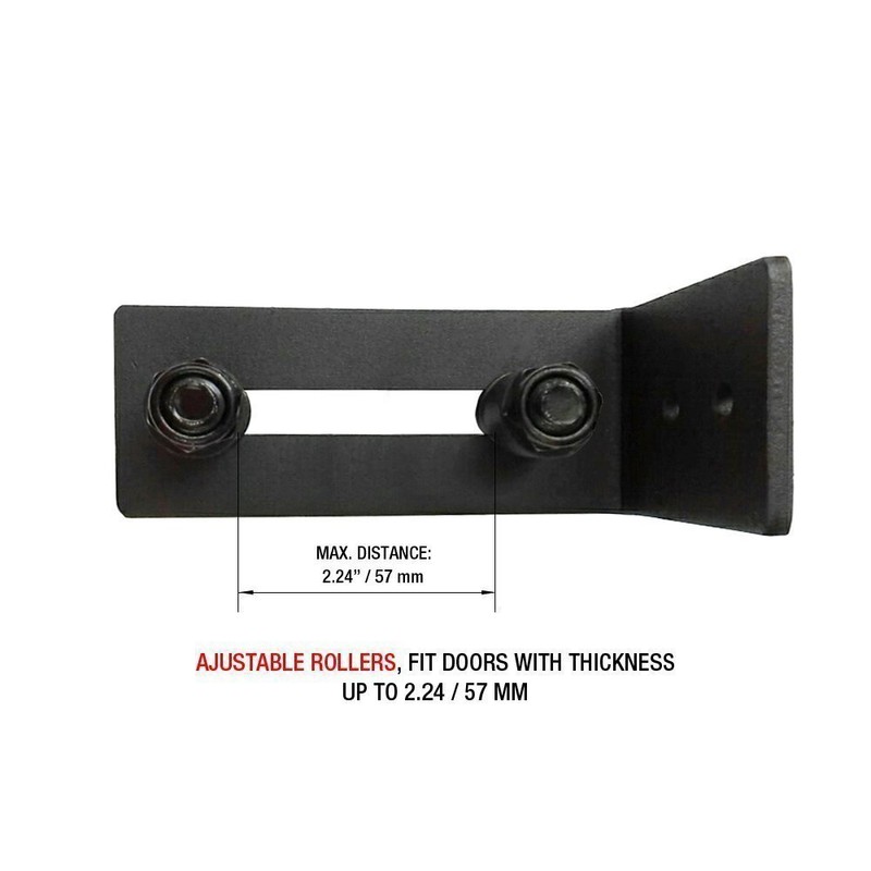 Upgraded Adjustable Channel Wall Mount Floor Guide Roller Compatible with