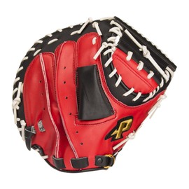 Promark PCM-4253 Soft Catcher's Mitt, Red Orange (For Right Throwing)