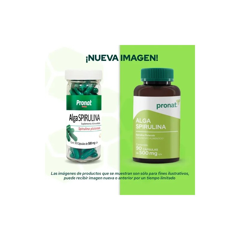 Suplemento Alga Spirulina (90 Caps) - Pronat