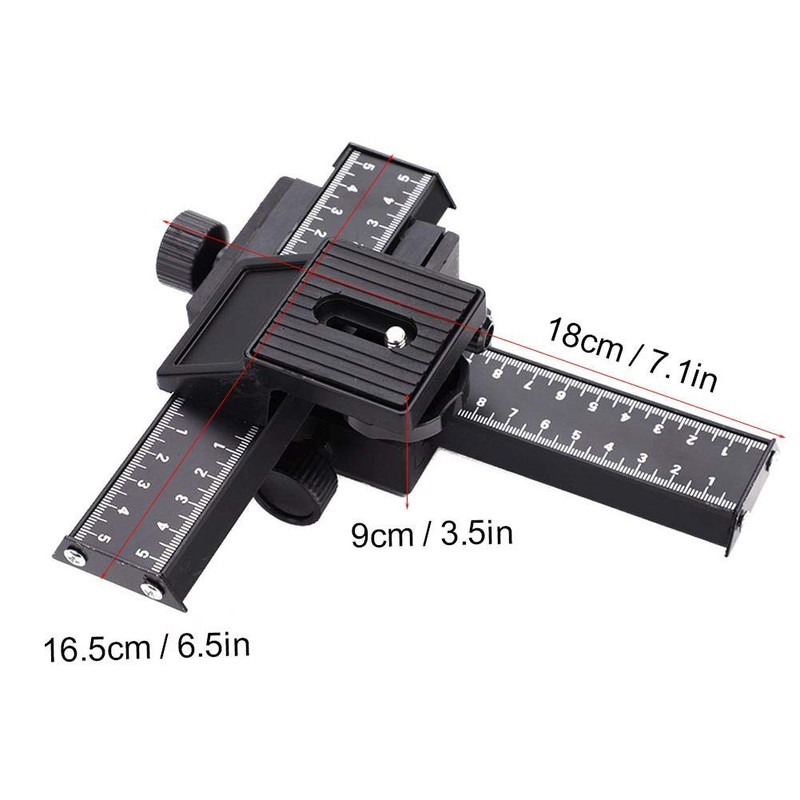 Elerose Macro Focus Rail, 4-Way Macro Focus Rail Slider with