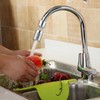 Universal Wasserhahn-Aufsatz in Chrom Wasserhahn Aufsatz Schwenkbar 360° für Küche/Bad