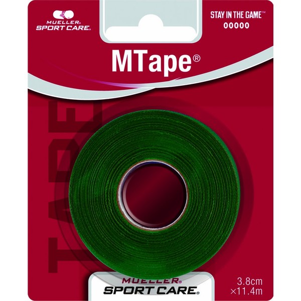 Mueller Athletic M Tape, Green, 1.5" x 10 Yards MTAPE