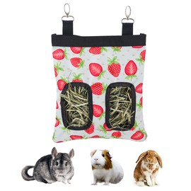 DZWLKJ Rabbit Hay Feeder, 600D Polyester, Hay Feede, Watermelon, Rabbit, Guinea Pig, Chinchilla, Hamsters, Small Pets, 1 Pack, Foldable, Lightweight