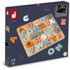 Janod Sweet Cocoon Wooden Alphabet Learning Puzzle with ABC Letters