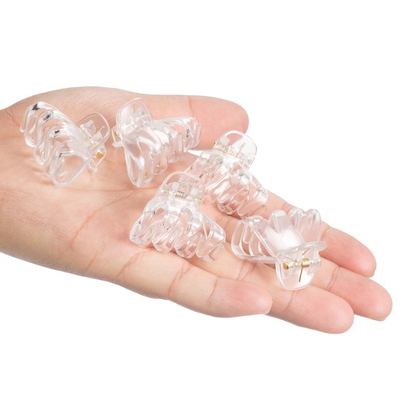 24 Pcs Octopus Mini Jaw Clips 1.2 Inch Small Hair