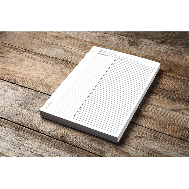 MPC 50 Pack Cornell Style Study Note Taking System Sheets,