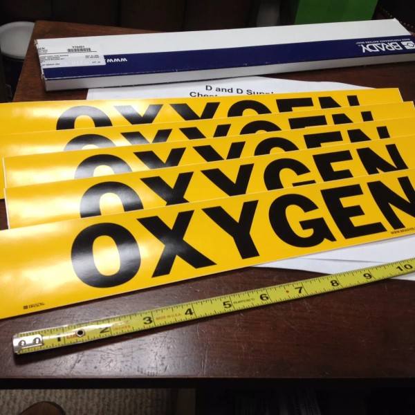 BRADY *** Lot of 5 ***, BRADY 7209-1, Pipe Markers,