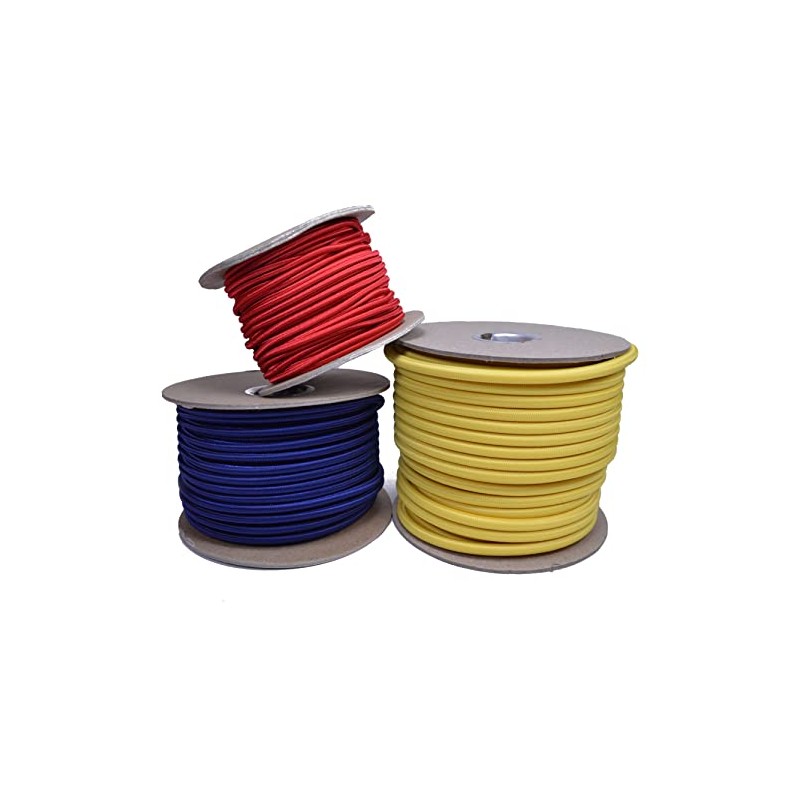 BORED? PARACORD! Teal 1/8" Shock Cord 100 Foot Spool -