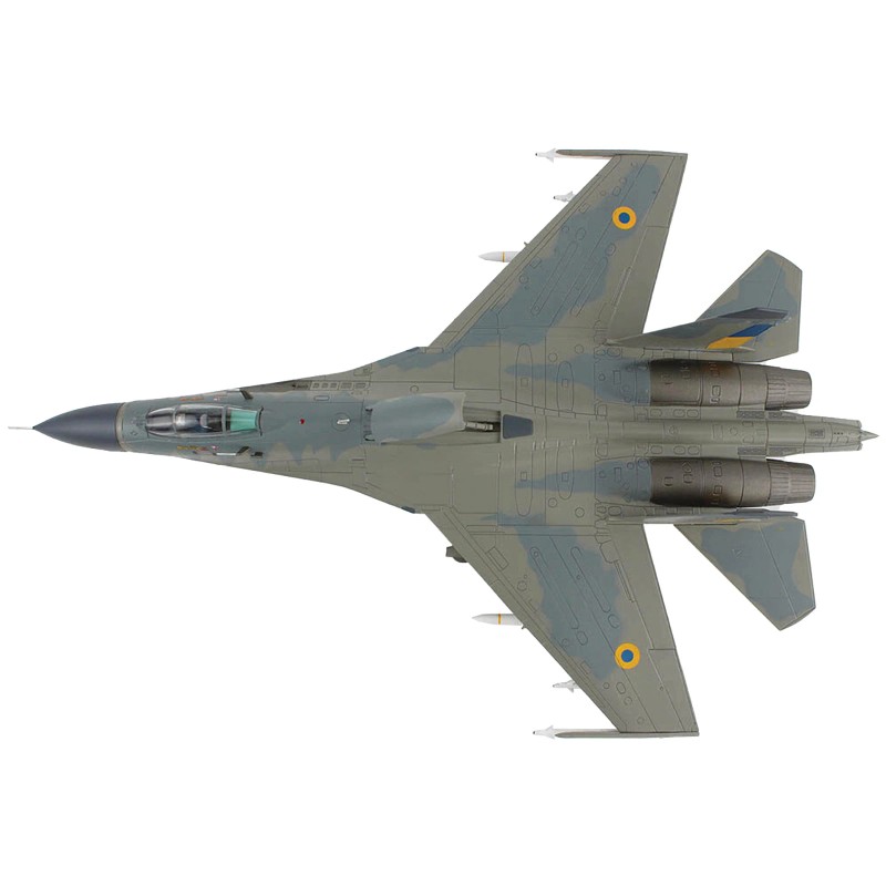 DCD Sukhoi Su-27 Flanker Fighter Aircraft Compass Ghost Grey Scheme