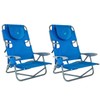Ostrich On-Your-Back Outdoor Lounge 5 Position Reclining Beach Chair (2
