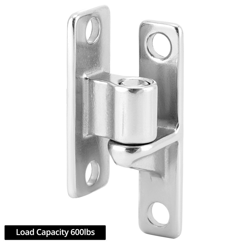 QWORK Farm Fence Gate Hinges, 4-Pieces 304 Stainless Steel Wall