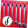 Kichvoe 100PCS J Shape Pegboard Hooks Plastic Display Hooks for