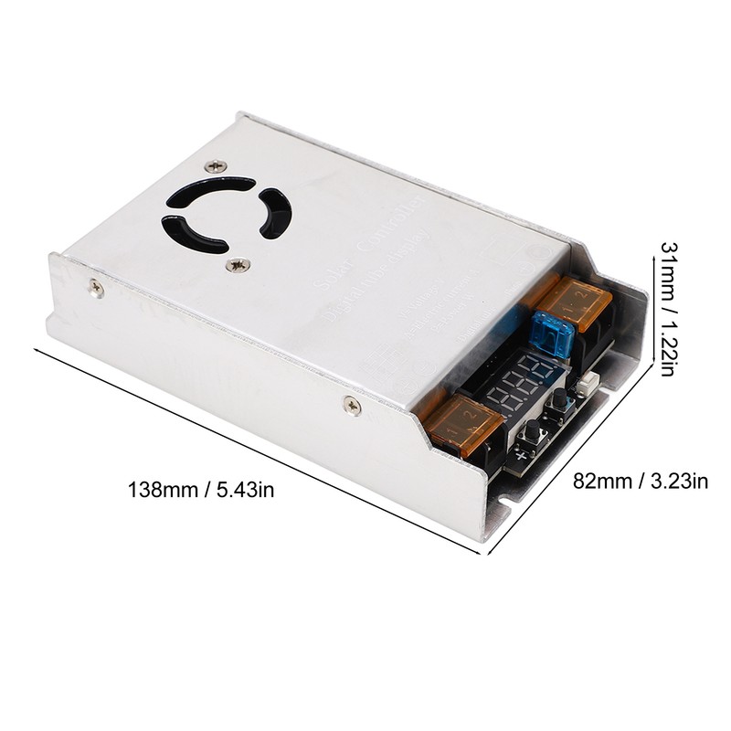Solar Boost Controller MPPT 98% Conversion Rate 1 Button Reset