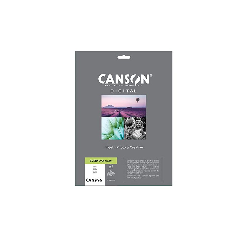 Canson 94656 Inkjet Everyday A4 15 Fg 200 g Glossy