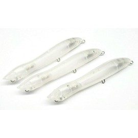 3 X Blank Fishing Lure Bodies 125MM 16g Wire Through Unpainted lure B052501