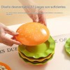 Vajilla Con Forma De Hamburguesa, Ensaladera, Juego De 7 Pie