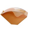 Acrylic Coffee Filter Holder with Lid Fan Shaped Filter Paper