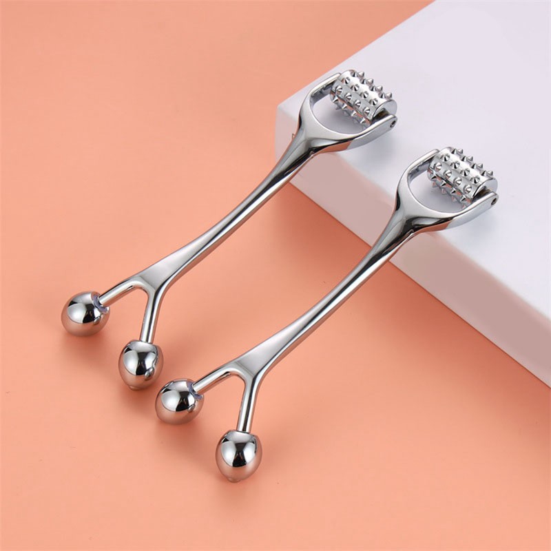 Face Roller Massager Zinc Alloy Deep Tissue Massage Multifunction Comfortable