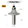 SHDIATOOL 1/2 Inch Shank Round-Over Router Bits 12MM Radius Corner