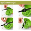 MIBICIRI 20 Pieces Plastic Grass Trimmer Blades, Replace Plastic Cutter