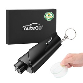 LINECY Emergency Escape Hammer, Rescue Hammer, Car Glass, Breaks, One Second Escape, Submersible, Disaster Prevention, Escape Hammer, Car, Punch Hammer, 2-in-1, Glass Hammer, Seat Belt Cutter, Test Glass Included, Small, Lightweight, Suitable for Women and Elderly