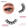 Mink Lashes Fluffy D Curl Russian Strip Lashes Wispy Lash