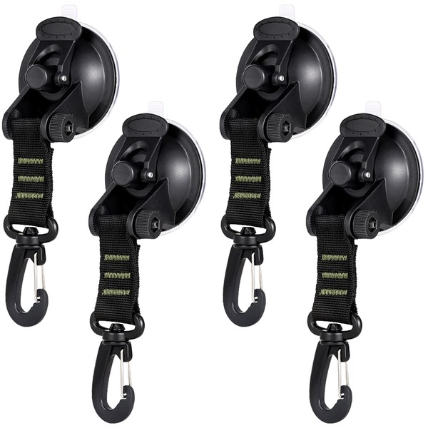 TARKDAK Suction Cup Hooks Pack of 4 Suction Cups Suction
