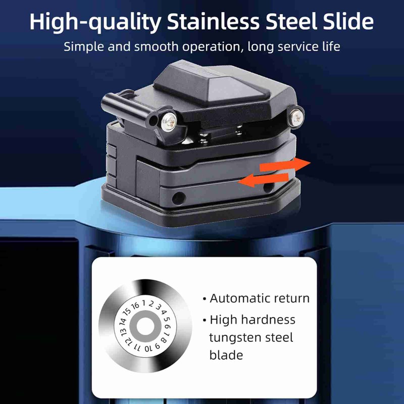Optical Fiber Cleaver High Precision Automatic Rebounding Fiber Cutter Tool