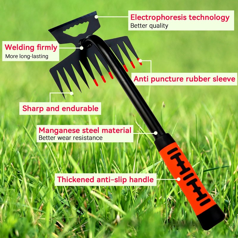 ELECROW Weed Puller Tools, 2 Pcs Hand Weeder, Weed Remover
