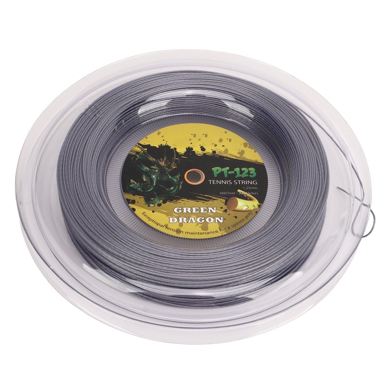 1.25mm Tennis Racket String Double Ribbed Pattern Beat Resistant Polyester