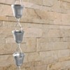 Rain Chains Direct Contempo Rain Chain, 8.5 Feet Length, Aluminum,