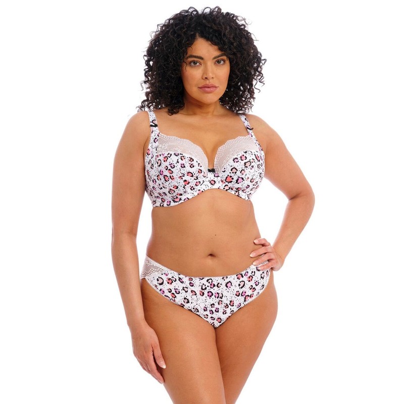 Elomi Lucie Side Support Plunge Bra 32HH, Rumble