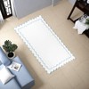 Xkdamai 1Pcs Scalloped Bath Mat Towel 100% Cotton Scallop Bathroom