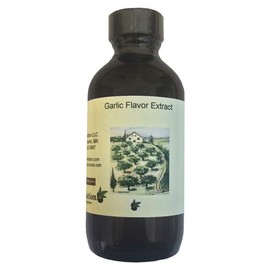 OliveNation Garlic Flavor Extract, True Garlic Taste, Non-GMO, Gluten Free, Kosher, Vegan - 4 ounces