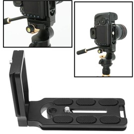 VGOL Quick-Release L Plate Bracket Replacement Universal 1/4" Screw L Shape Holder Vertical Universal L Bracket Camera Accessories