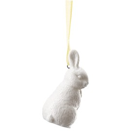 Easter Pendant White Rabbit Standing