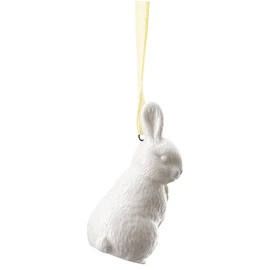 Easter Pendant White Rabbit Standing